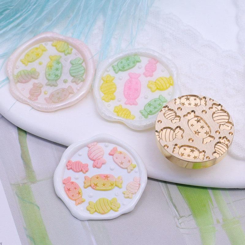 Cherry Blossom Envelope Plant Leaves Wax Seal Stamp Retro Antique Sealing Wax Scrapbooking Stamps Wedding Decorative Invitation