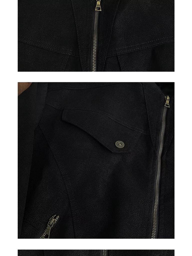 2025 Unisex Herbst/Winter Amerikanische Retro Harrington Jacke - Ausgewaschener Trendiger Lockere Passform für Lässige Frühjahrs-/Herbstkleidung