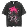 Harajuku Vintage TShirt Japanese Anime Dragon Ball Graphic Oversize T Shirt Washed Tshirt Men Summer Cotton Tops Tees