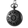 Creative Compass Pocket Watch Hollowed Out Classic Flip Compass Outdoor Hiking Chain Pendant Men Women Pocket Watch Reloj