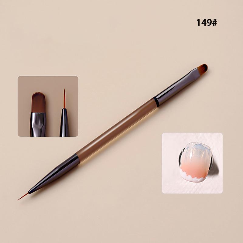 9 Pcs French Stripe Nail Art Liner Brush Set 3D Tips Line Stripes Diy Drawing Pen Uv Gel Brushes Painting Pen Manicure Tools