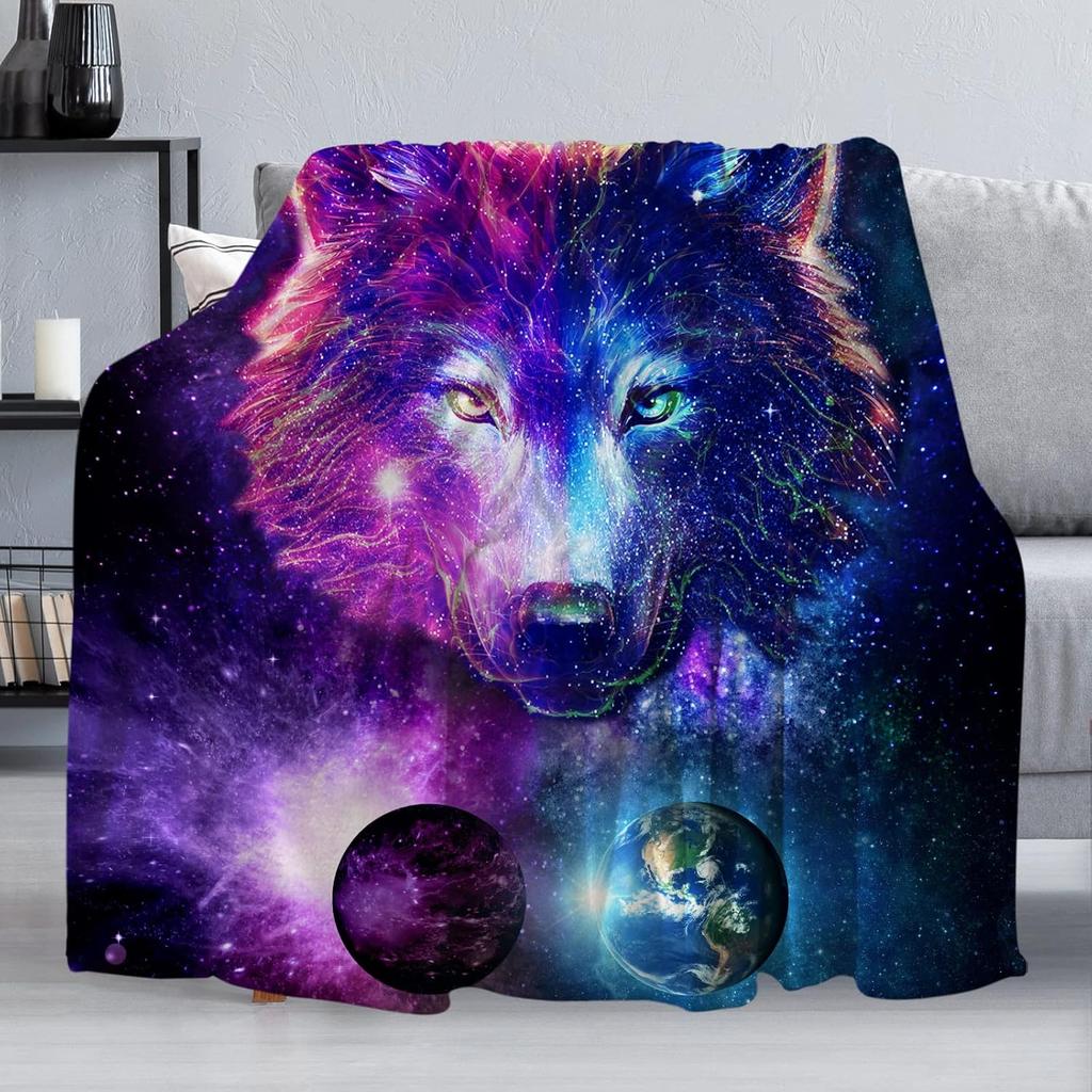 Reunbmq Super Soft Flannel Fleece Throw Blanket Lightweight Sherpa Blankets for CouchBedDorm Retro Skulls