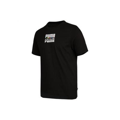 Codzienny Okrągły Dekolt Krótki Rękaw T-shirt Męskie Góry Czarne 855977-01