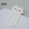 3D Printed Cat Bookmark, Stable Clamping Book Clip, Not Easy To Fall Off Non-Scratch Bookmark, Practical Reading Mark for Book Accessory