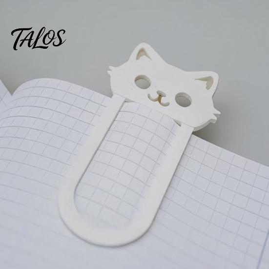 3D Printed Cat Bookmark, Stable Clamping Book Clip, Not Easy To Fall Off Non-Scratch Bookmark, Practical Reading Mark for Book Accessory