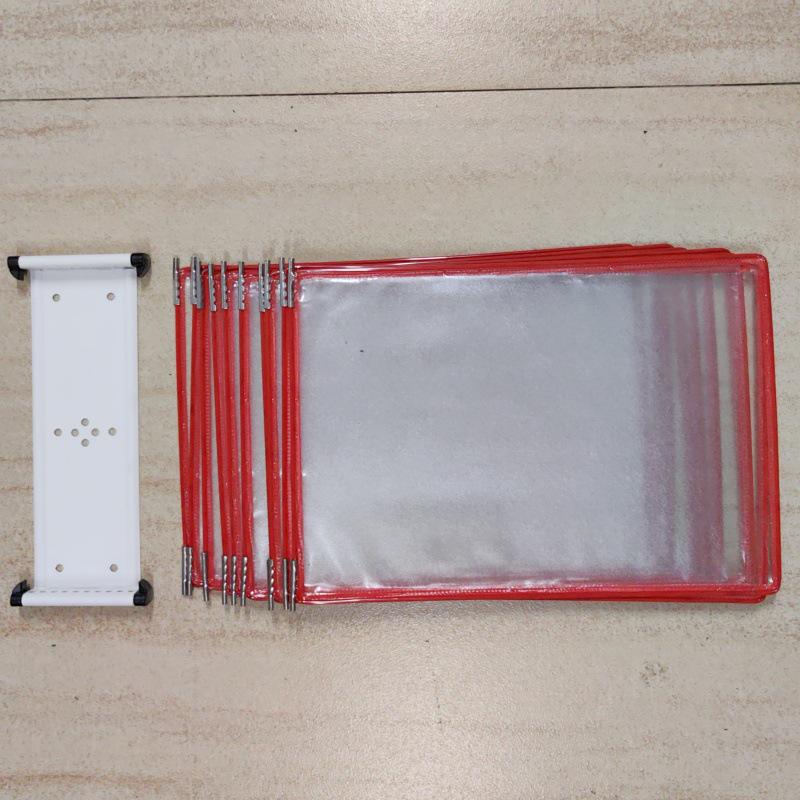 A4 Wandmontierter Klapp-Aktenordner, 5-seitiger SOP-Displayständer