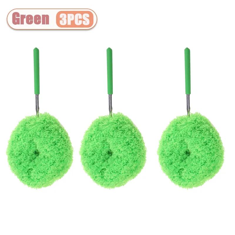 1-10PCS Extendable Feather Duster for Home Cleaning Washable Reusable Dusting Stick for Ceiling Corner Gap Furniture