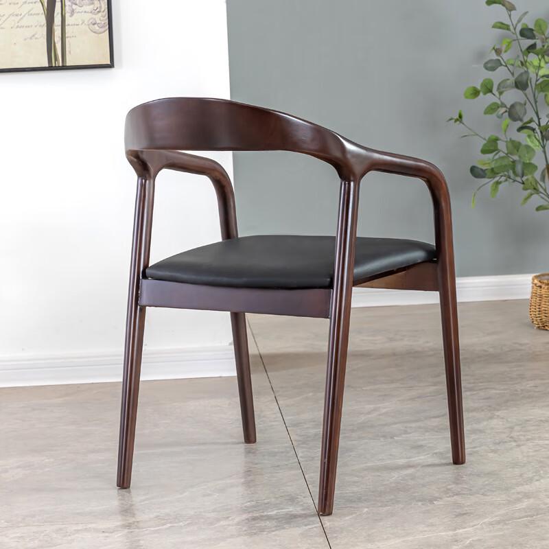 Nufeng Solid Wood Upholstered Dining & Conference Armchair