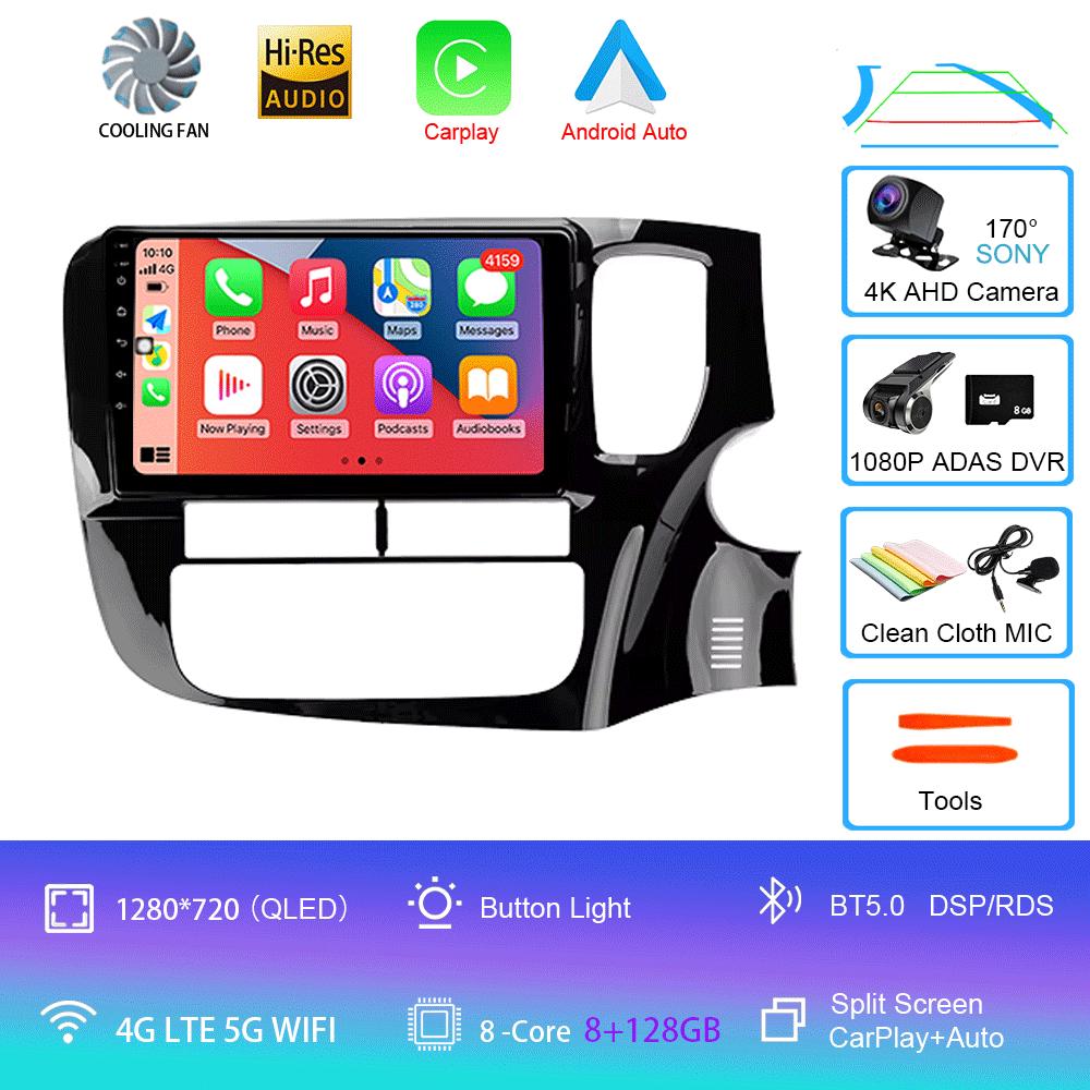 Car Radio Android 14 Carplay For Mitsubishi Outlander 3 GF0W GG0W 2012 2013- 2018 Navigation GPS Multimedia Player Stereo WiF+4G