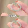 Jiangnan Misty Rain Xiaohongshu Imitation Jade National Style Ring Does Not Fade Fashionable Vegetarian Finger Ring Niche Antique Woman