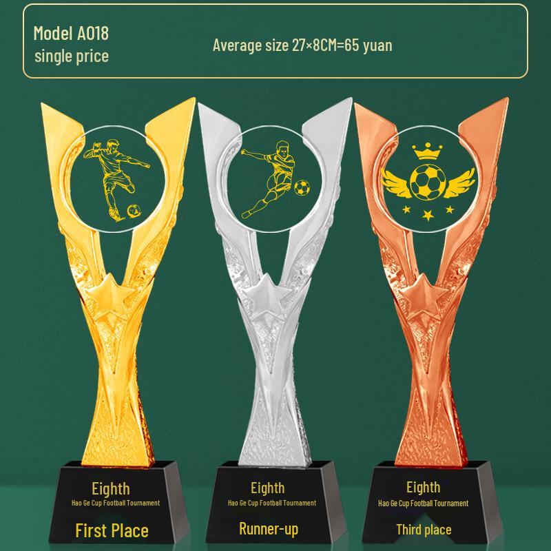 Custom Crystal Football Trophy - 2025 Golden Boot Top Scorer Award (Extra Large)