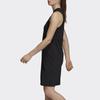 Adidas Logo Pattern Sports Casual Breathable Sleeveless Dress Women Dresses Black DT7160
