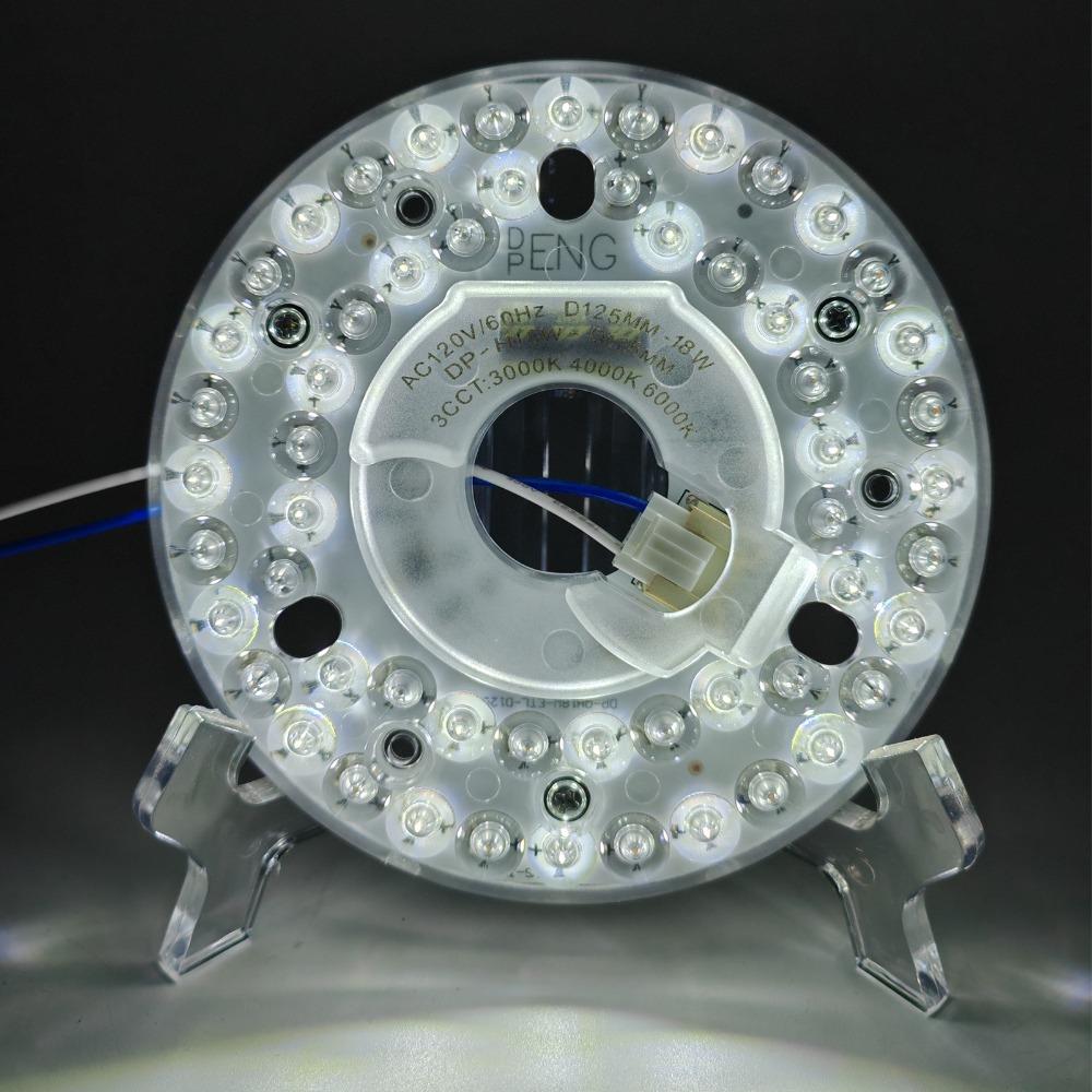 18W LED Ceiling Fan Light Kit 4.92 Inch LED Light Replacement Panel Retrofit Light Kit  Ceiling Fan