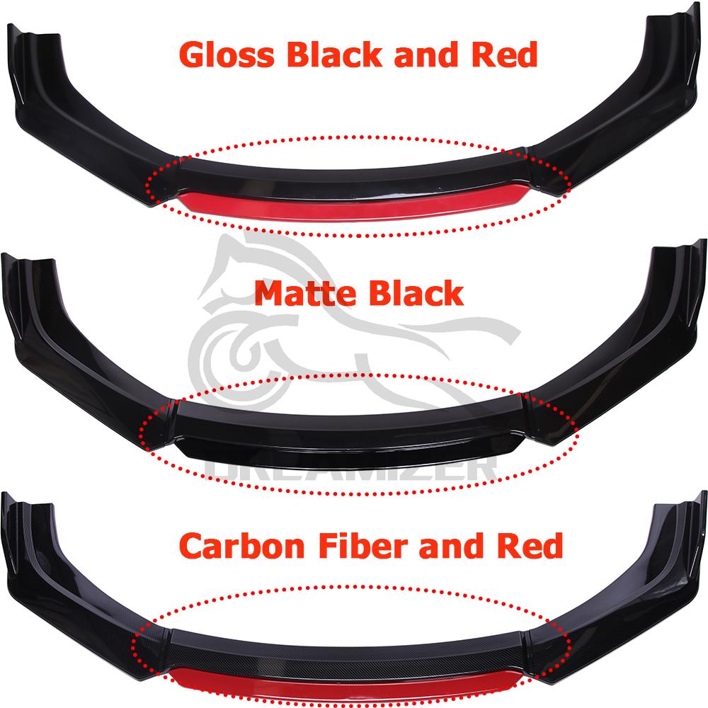 Front Bumper Lip Auto Chin Spoiler Splitter Diffuser Body Kit Trim Spoiler Air Dam For Toyota Corolla Hatchback 1973-2016