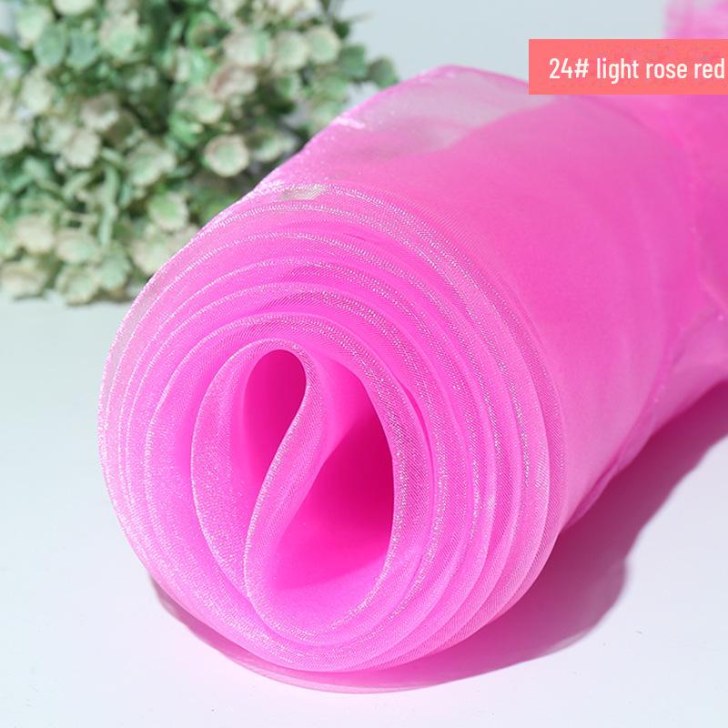 Verschlüsselter Glitzer-Organza Transparentstoff für Babykleider und Hochzeitsdekoration