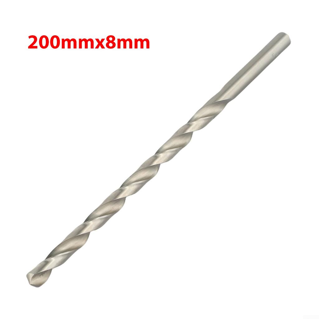 Drill Bits 2-10mm 200mm Extra Long High Abrasion Resistance High Speed Steel