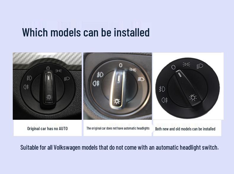 Compatible Automatic Headlight Switch for VW Lavida, Golf, Bora, Passat, Jetta, Polo, Tiguan