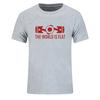 New Summer The World Is Flat Engine T Shirt Short Sleeve Custom T-shirts New Style Men O-neck Cotton T Shirts Fashion Streetwear