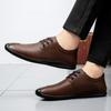 Men's Casual Shoes Cow Split Leather Vintage Mens Shoes Oxford Shoes For Men Designer Flats Wedding Formal Dress Footwear Male