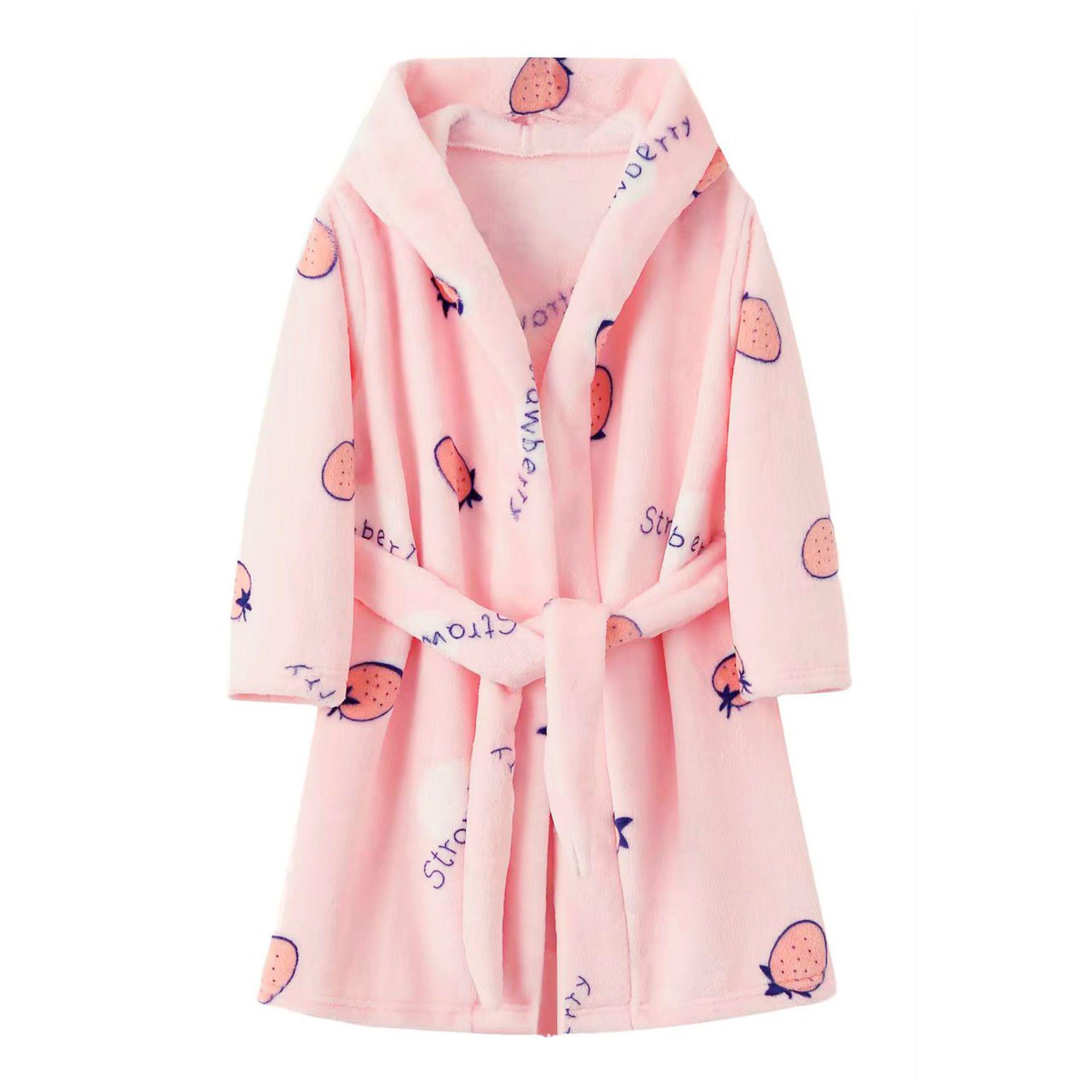 

Детский махровый халат с капюшоном «Радужный конь» – Толстый, теплый, принт для осени/зимы 120 cm