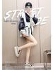 Women's W3672 Color-Block Sneakers 2024: Breathable, Thick-Soled, Wear-Resistant Shoes for Summer and Autumn.