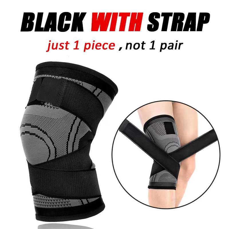 

Knee Compression Sleeve With Adjustable Straps For Running Working Out And Sports Wearing Hiking Soccer Basketball Running Sport M