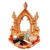 Pearlescent Jewelry Holder Texture Tray, Gothic Retro Arch Design Organizer, Tray 3D Printed Storage Box for Rings Earrings Bracelets Multi-color