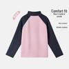 Disney Girls' Fleece-Lined Colorblock Stand Collar Sweatshirt DL160031