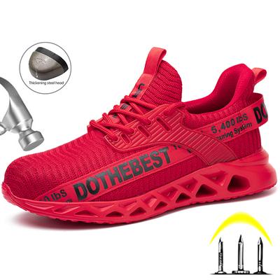 Sicherheitsschuhe mit Stahlkappe für Männer und Frauen, leichte Arbeits-Sneaker, pannensichere, atmungsaktive Arbeitsschuhe, Sicherheits-Arbeitsstiefel für Männer, Unisex