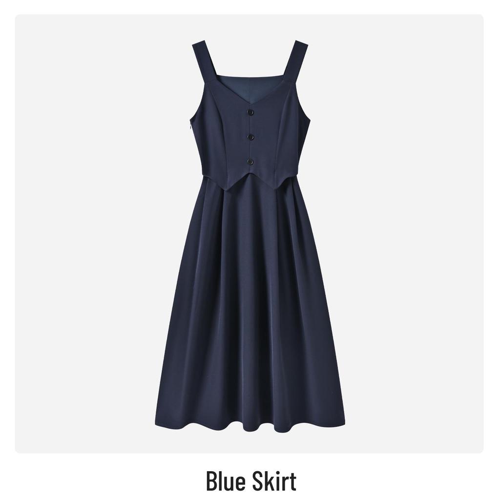 Women's Gray Sleeveless Vest Dress - Academy Style Teacher Interview Outfit