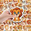 50 Cute Little Lion Stickers Pack Skateboard Suitcase Decoration Stickers Waterproof Creative Computer DIY Stickers