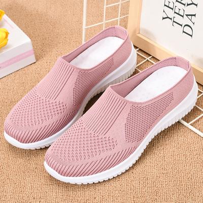 Chaussures femmes nouvelle grande taille chaussures en tissu chaussures pour femmes respirant volant tissé chaussures femmes fond souple décontracté mère chaussures