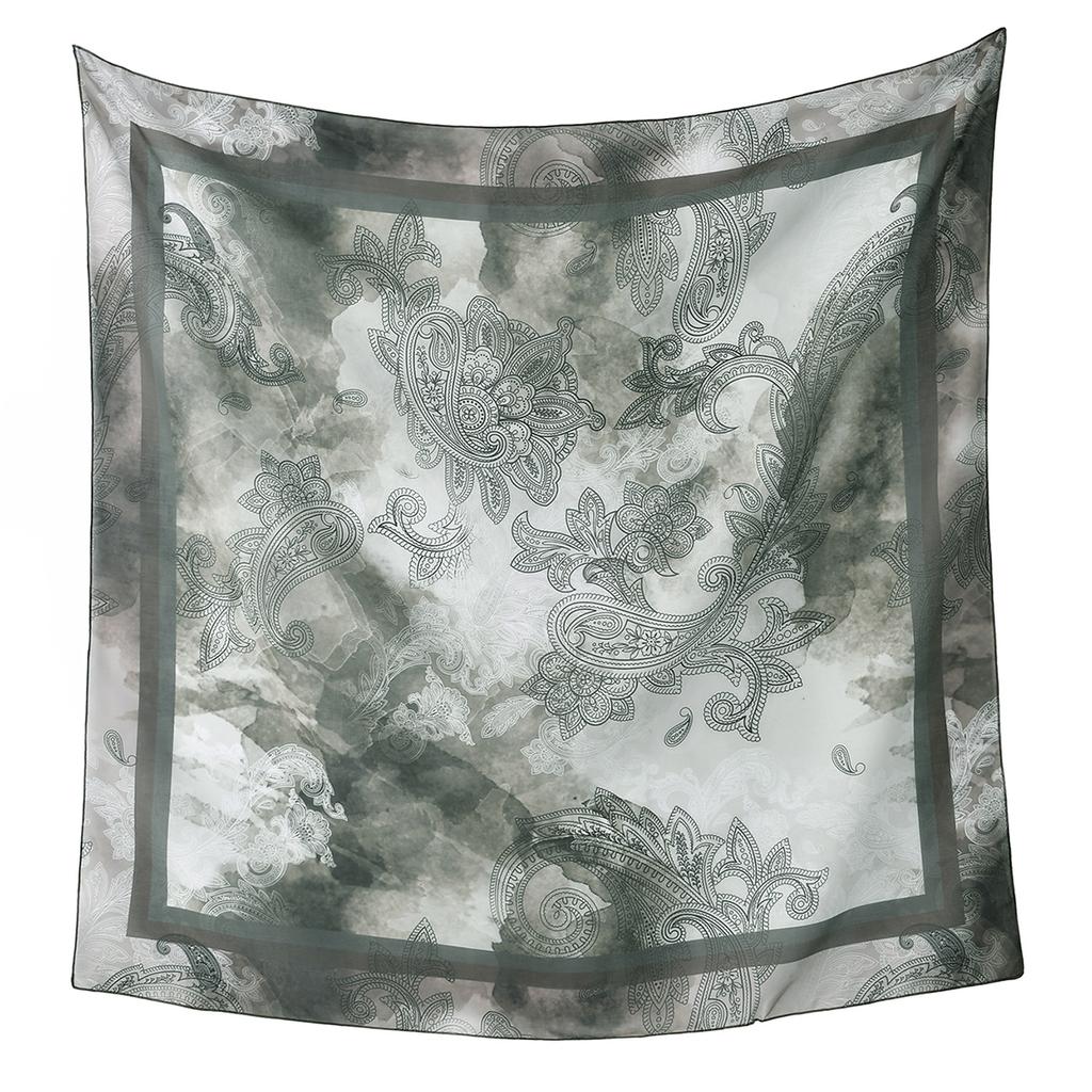 Newest Style Women Scarf Square Tencel Printed Handkerchief Fashion Temperament Beach Sunscreen Shawl