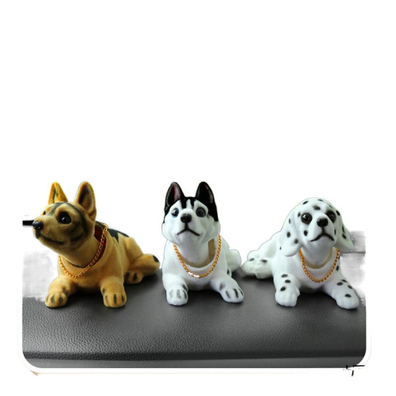 Niedliche Cartoon-Hund Wackelkopf-Ornament für die Autoinnendekoration