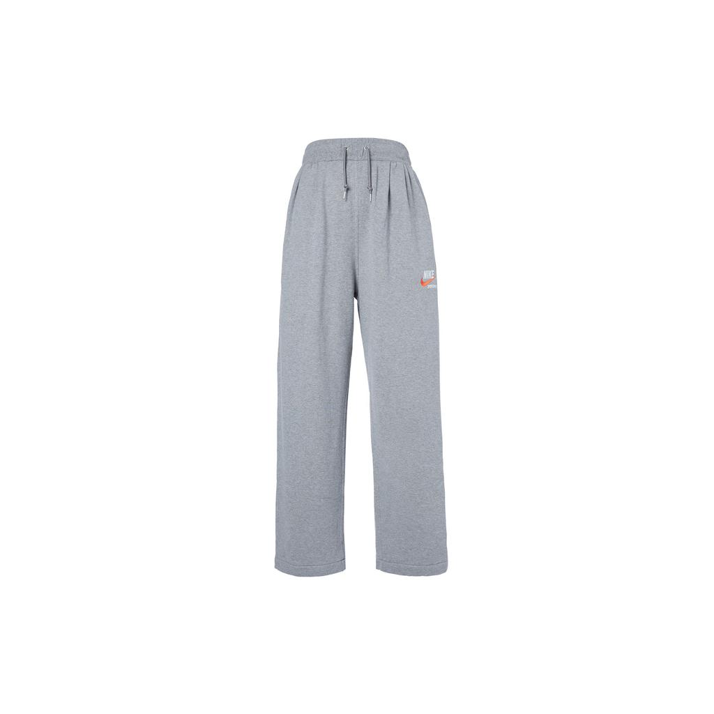 Nike Embroidered Logo Straight-Leg Sweatpants Men Bottoms Carbon-Grey DX8186-091