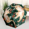 1pc Floral Cats Automatic Open/Close Umbrella, Portable Folding Umbrella for Travel, Themed Events, It is suitable as a gift for various festivals, Ou