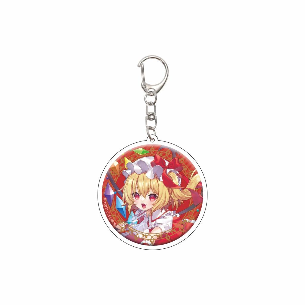 55MM Anime Touhou Project Keychain Saigyouji Yuyuko/Kirisame Marisa Key Chain Acrylic Model Plate Christmas Gifts
