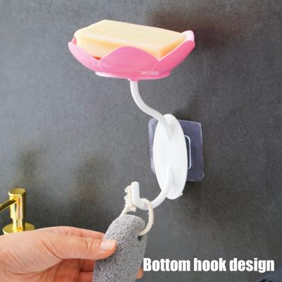 Yousheng 2/4 Stück Seifenbox Doppelschichtiges Design Saugfuß Seifenablage Bohrfreie Installation Badezimmer Küche Wäsche Organizer