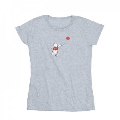 Damen/Damen Winnie The Pooh Ballon-Baumwoll-T-Shirt