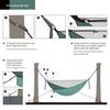 Army Green Quick Open Mosquito Net Hammock - Durable Nylon Outdoor Gear