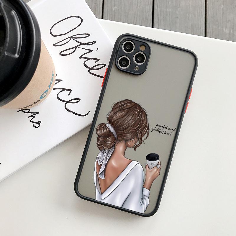 Girl Boss Women Coffee Phone Case For iphone 16 12 11 14 13 15 Pro Max X XS XR SE 2020 7 8 Plus Fashion Lady High Heel Covers
