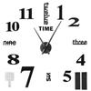 Frameless   Wall Clock Modern Mirror Wall Sticker for Home Living Room Bedroom Decor