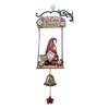 Vintage Metal Wall Mounted Hanging Doorbells Wooden Home Decor Welcome Doorbell Ornament Decorative Christmas Wall Hanging Bell