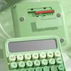 Mekanik Tuşlar Retro Daktilo Hesap Makinesi Kırtasiye Büyük Ekran Vintage Gradyan Renkli Hesap Makinesi Kullanımı Kolay Taşınabilir