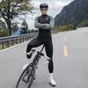 Sendike Santic Autumn And Winter Road Bike Fleece Cycling Long Pants Warm Bicycle Trousers, Luobi, Black, XL
