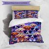3PC Custom Name Dogs Fantasy World Bedding Set Printed  Bedding Set Duvet Cover Closure Includes 1 Duvet Cover & 213 Pillowcases for Bedroom