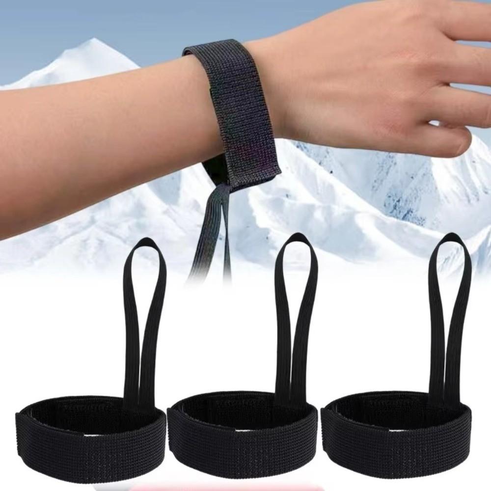 Elastic Wrist Straps Adjustable Glove Safety Strap Wristband Holder Glove Straps Winter Sports