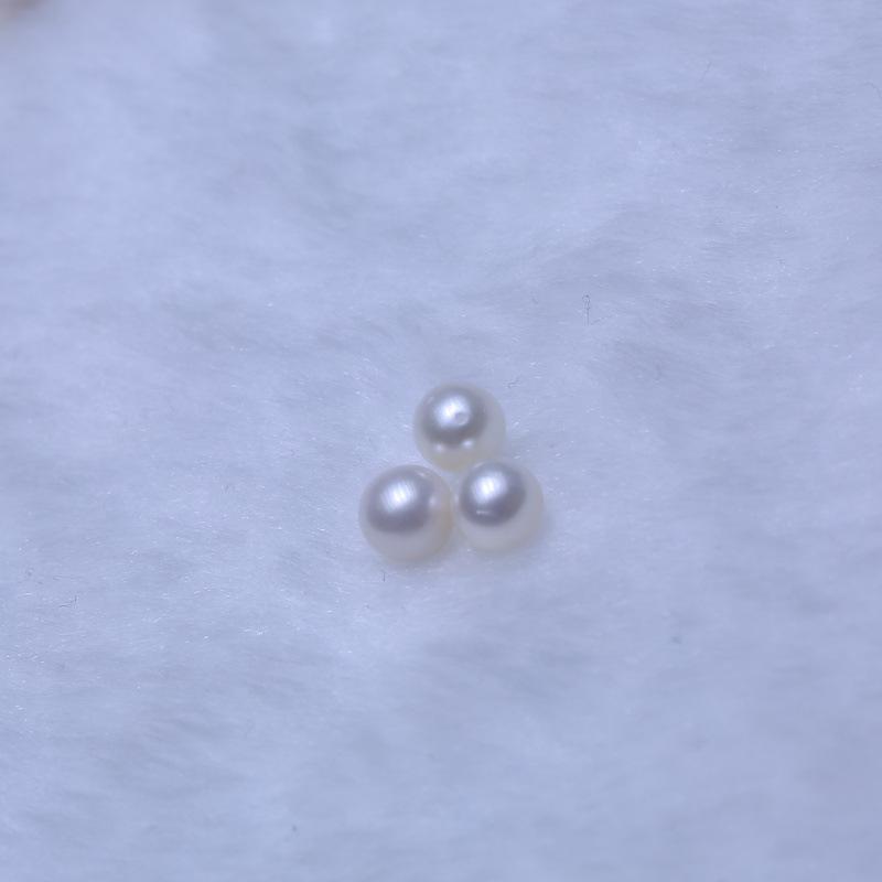 Zhuji Zoetwater AAA Ronde Parels 3-11mm: Halfgeboord, Licht Beschadigd, Sterke Glans, Ongeverfde Losse Kralen voor DIY.