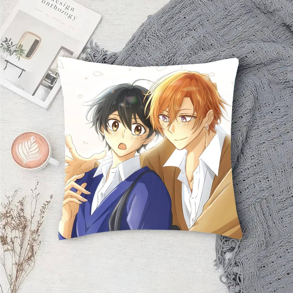 Sasaki And M-Miyano Anime Pillow Case Sofa Cushion Cover Room Home Decoration