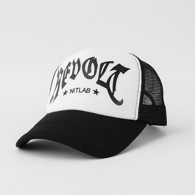 

Модная мужская кепка для водителя, корейская кепка с высокой посадкой, бейсболка с принтом, велосипедные сетчатые кепки, летняя женская кепка от солнца